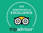 2018 Trip Advisor certificate of excellence